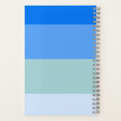 Blauwe strepen notitieboek (Achterkant)