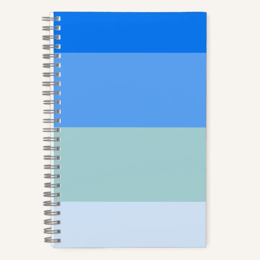 Blauwe strepen notitieboek (Voorkant)