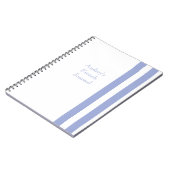 Blauwe strepen notitieboek (Linkerzijde)