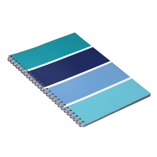 Blauwe strepen notitieboek (Rechterzijde)