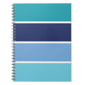 Blauwe strepen notitieboek (Voorkant)