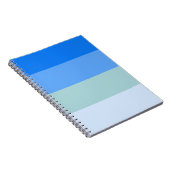 Blauwe strepen notitieboek (Rechterzijde)