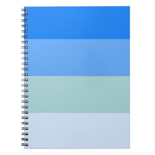 Blauwe strepen notitieboek (Voorkant)