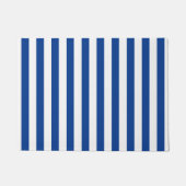 Blauwe strepen op elke kleur deurmat (Voorkant)