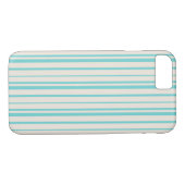 Blauwe strepen Patroon Case-Mate iPhone Case (Achterkant (Horizontaal))