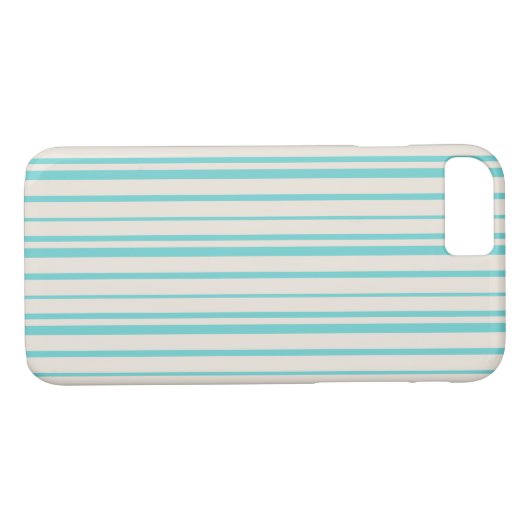 Blauwe strepen Patroon Case-Mate iPhone Case (Achterkant (Horizontaal))