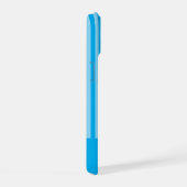 BLAUWE STREPEN PERSOONLIJKE NAAM STIJLVOOL MODERN iPhone 15 CASE (Rechterkant)