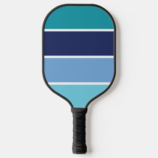 Blauwe strepen pickleball paddle (Voorkant)