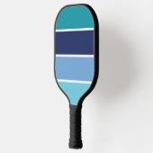 Blauwe strepen pickleball paddle (Links)