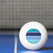 Blauwe strepen pingpongbal (Net)