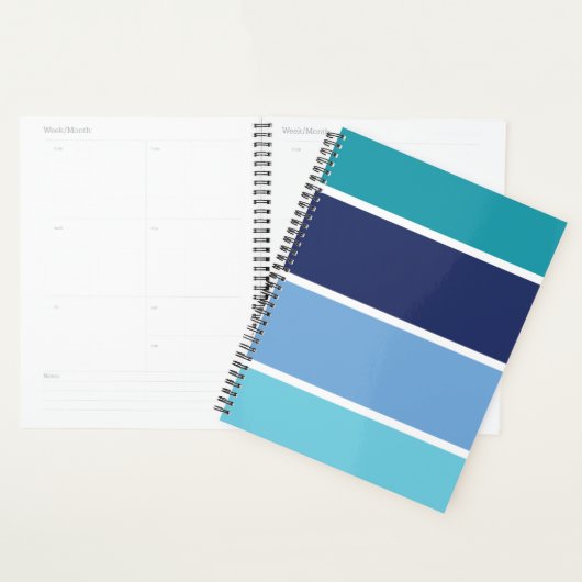 Blauwe strepen planner (Display)