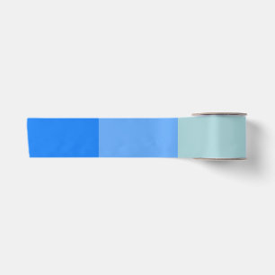 Blauwe strepen satijnen lint