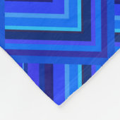 Blauwe strepen schaalpatroon fleece deken (Hoek)