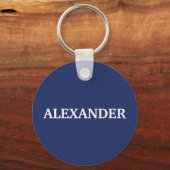 Blauwe strepen sleutelhanger (Achterkant)