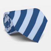 Blauwe strepen stropdas (Opgerold)
