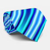 Blauwe strepen stropdas (Opgerold)