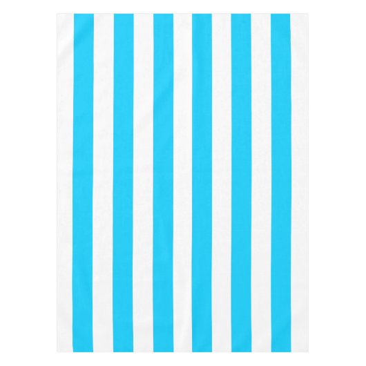 Blauwe strepen tafelkleed (Voorkant)