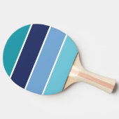 Blauwe strepen tafeltennisbatje (Zijkant)