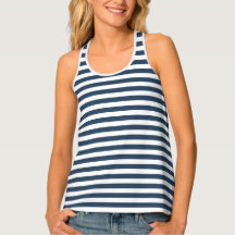 Blauwe strepen Tanktop