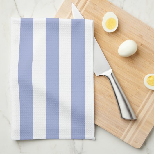 Blauwe strepen theedoek (Quarter Fold)