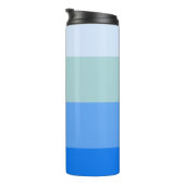 Blauwe strepen thermosbeker (Geroteerd rechts)