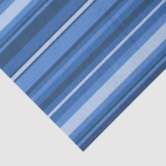 Blauwe strepen tissuepapier (Detail)