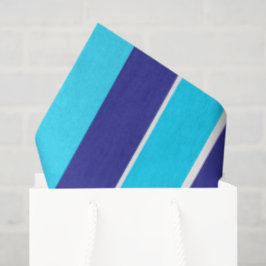 Blauwe strepen tissuepapier