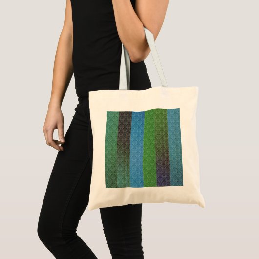 Blauwe strepen tote bag (Voorkant (product))