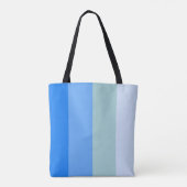 Blauwe strepen tote bag (Achterkant)