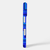 Blauwe strepen trappen patroon Case-Mate iPhone case (Achterkant / Rechts)