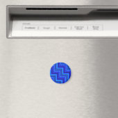 Blauwe strepen trappenpatroon magneet (Insitu (Vaatwasser))