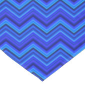 Blauwe strepen trappenpatroon tafelkleed (Gekanteld)