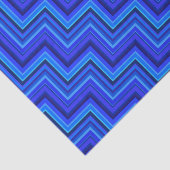 Blauwe strepen trappenpatroon tissuepapier (Detail)