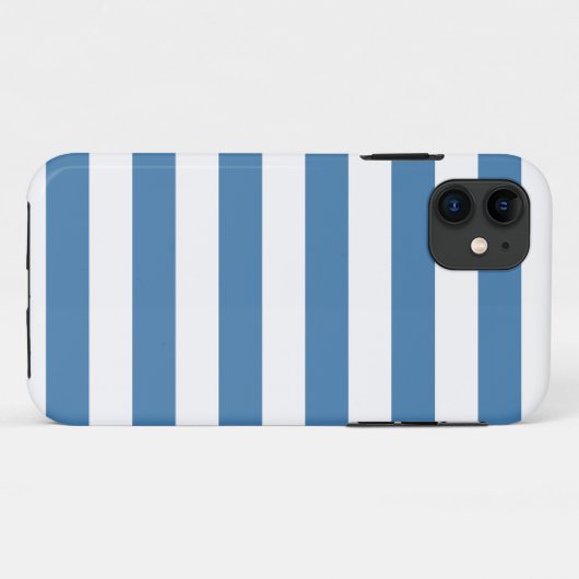 Blauwe strepen, Trendy patroon iPhone 5 hoesje (Achterkant (horizontaal))