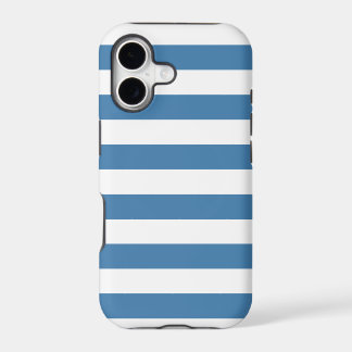 Blauwe strepen, trendy patroon iPhone 5 hoesje