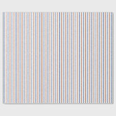 Blauwe strepen van bruin en marineblauw met niet-g cadeaupapier (Vlak)