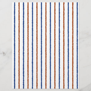 Blauwe strepen van bruin en marineblauw met niet-g flyer