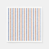 Blauwe strepen van bruin en marineblauw met niet-g servet (Voorkant)