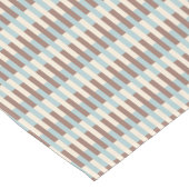 Blauwe strepen van bruin Tan Korte Tafelloper (Hoek)