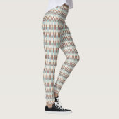Blauwe strepen van bruin Tan Leggings (Rechts)