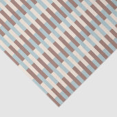 Blauwe strepen van bruin Tan Tissuepapier (Detail)