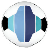 Blauwe strepen voetbal (Gedraaid)