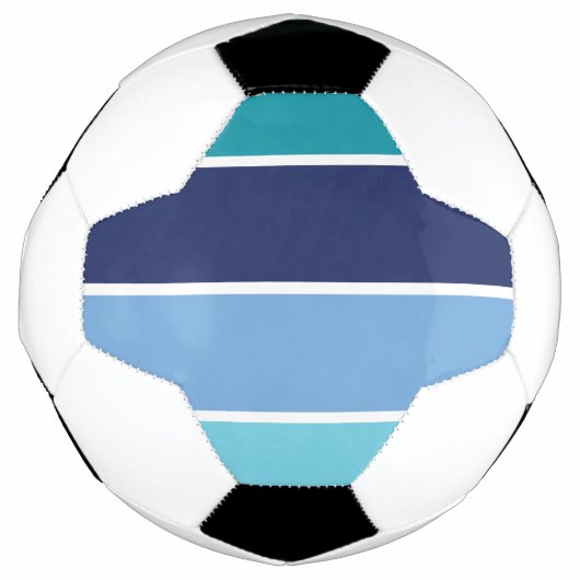 Blauwe strepen voetbal (Voorkant)