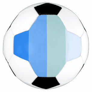 Blauwe strepen voetbal