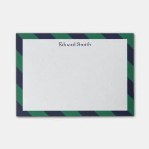 Blauwe strepen voor de Groene en de Navy Post-it® Notes