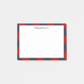 Blauwe strepen voor de rode en de Navy Post-it® Notes (Voorkant)