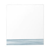 Blauwe strepen voor Waterverf Notitieblok (Voorkant)