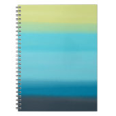 Blauwe strepen voor Waterverf Notitieboek (Voorkant)