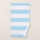 Blauwe strepen, witte strepen, gestreept patroon bad handdoek (Handdoek)