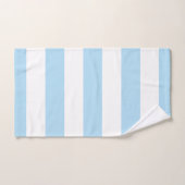 Blauwe strepen, witte strepen, gestreept patroon bad handdoek (Handdoek)